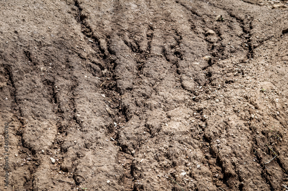 Textures developed in soil as a result rain water erosion Textures developed in soil as a result rain water erosion