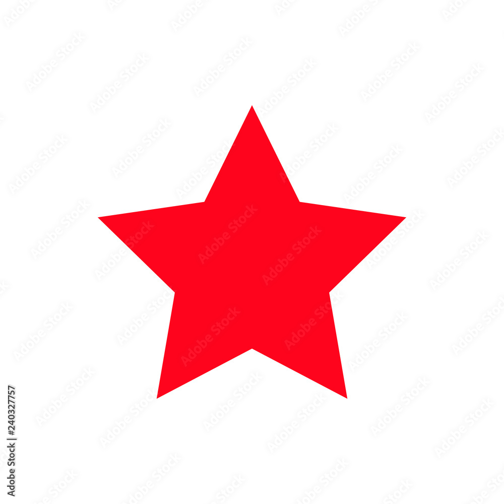 Red Star flat vector pictogram. Flat style. Red Star flat vector pictogram. Flat style.