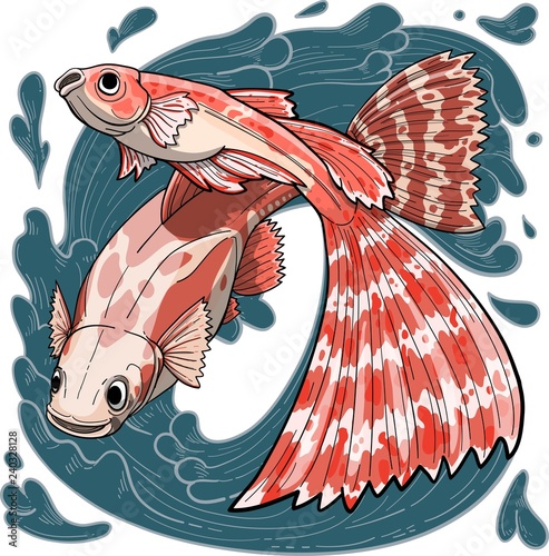 illustration of fish.
