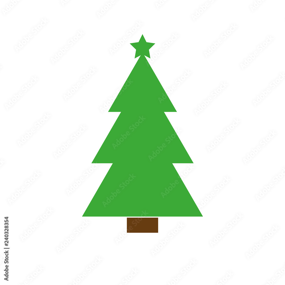 vector illustration of decorated Christmas tree vector illustration of decorated Christmas tree