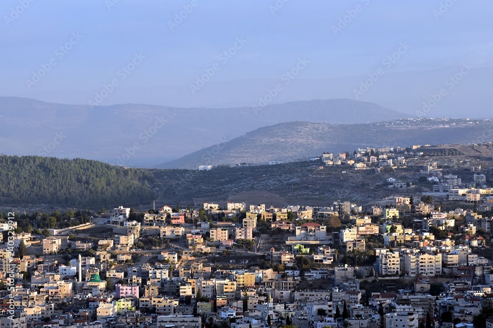 Panorama of Nazareth; city - Nazareth, country - Israel, date - 12/11/2018 Panorama of Nazareth; city - Nazareth, country - Israel, date - 12/11/2018