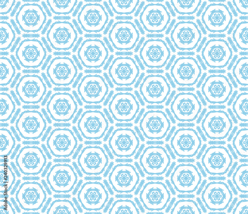 Abstract seamless kaleidoscope design blue color background. Creative raster illustration beautiful texture. Abstract seamless kaleidoscope design blue color background. Creative raster illustration beautiful texture.