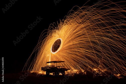 steel wool stock photo awesome reflection