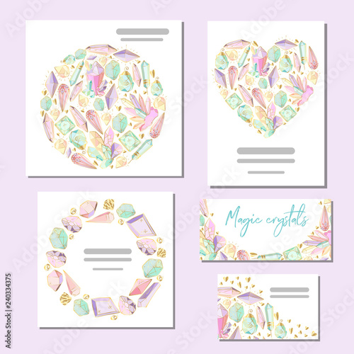 vector crystals set