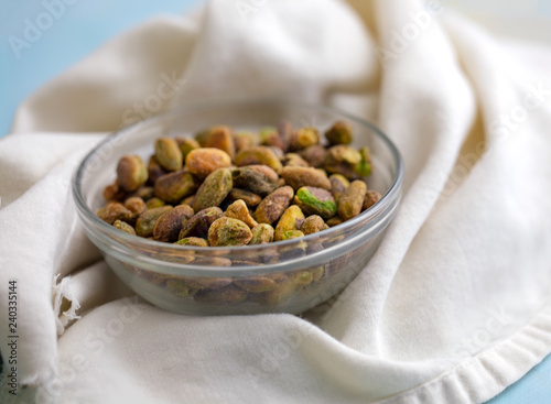Pistachio in Clear Bowl