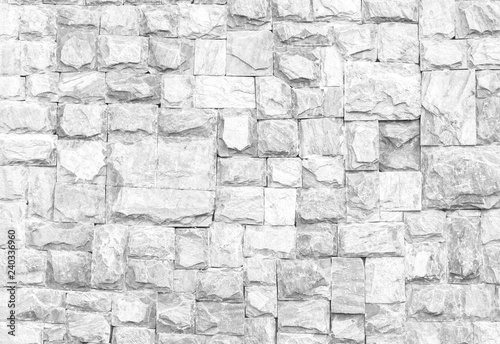 black and white stone wall