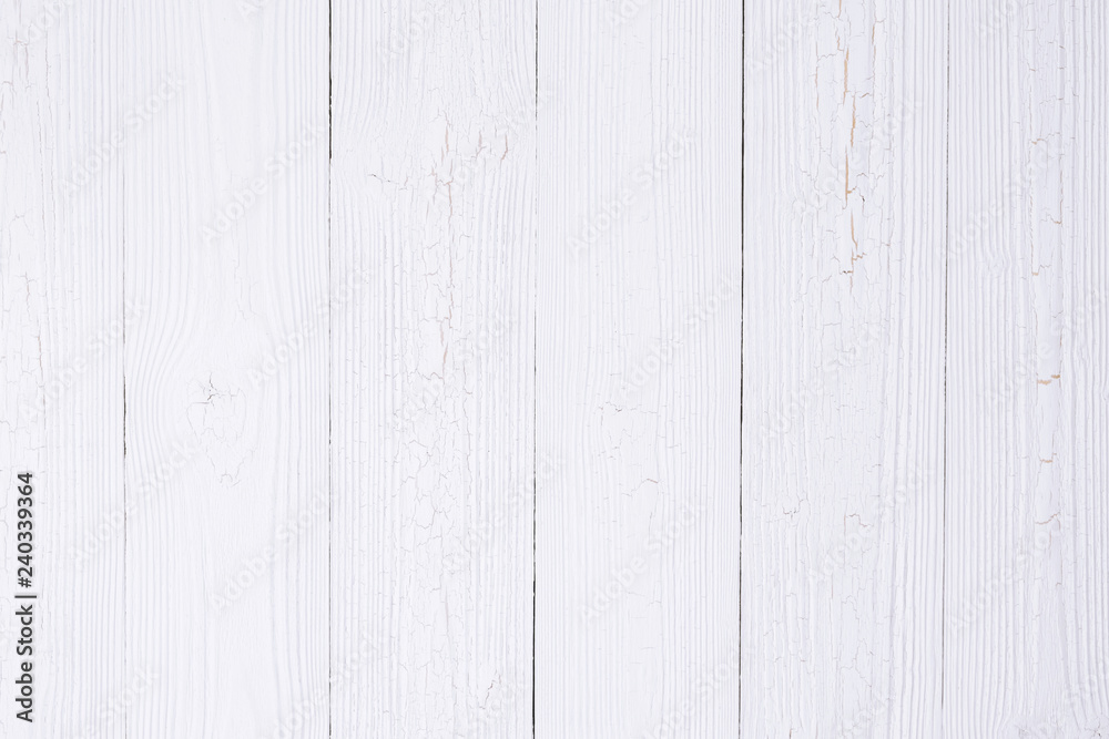 White wood texture with natural striped pattern for background, wooden surface for add text or design.