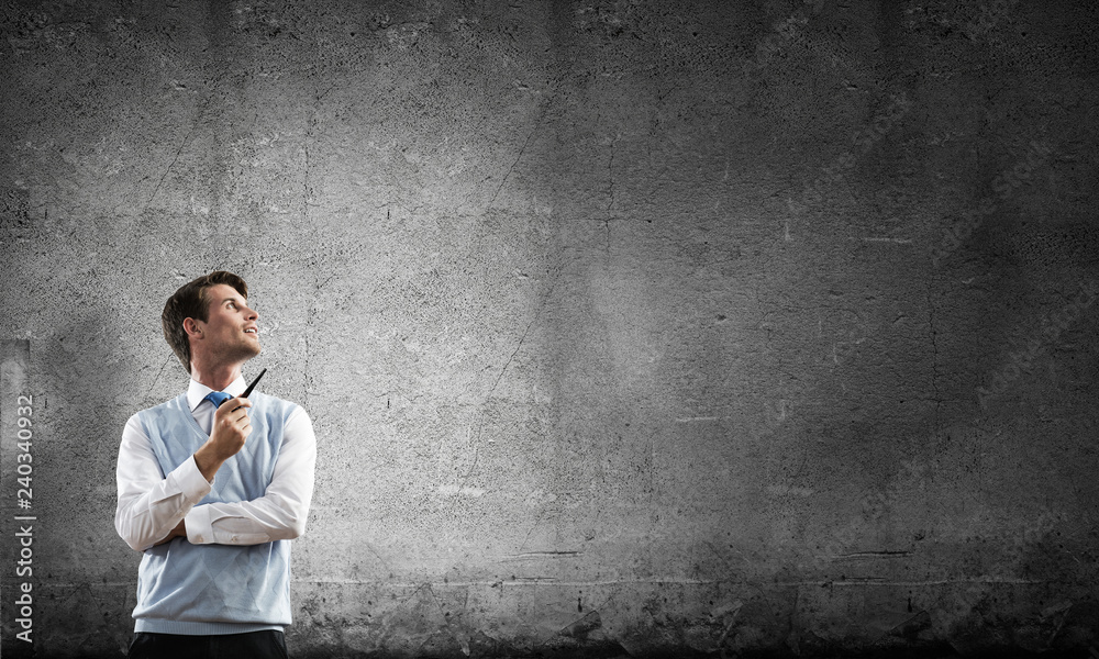Conceptual image of young businessman. Conceptual image of young businessman.