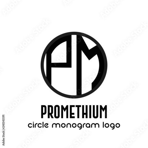 Monogramma logo azienda identità simbolo business emblema logotipo geometrico lettere