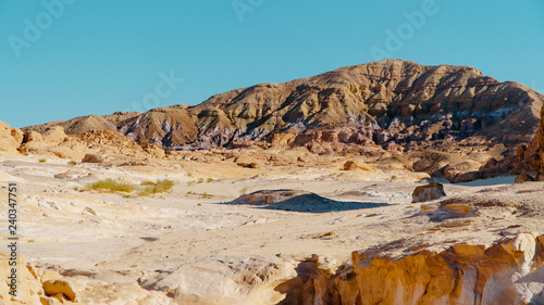 Egypt texture colored canyon in Sunny weather.