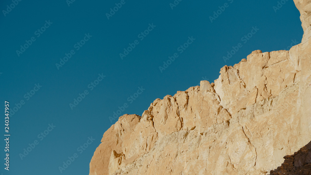 Egypt texture colored canyon in Sunny weather.