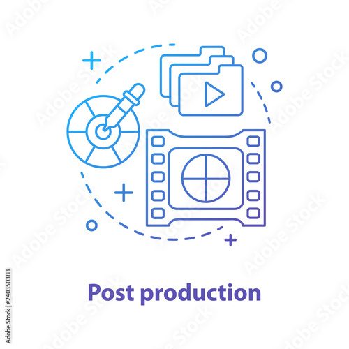Post production concept icon