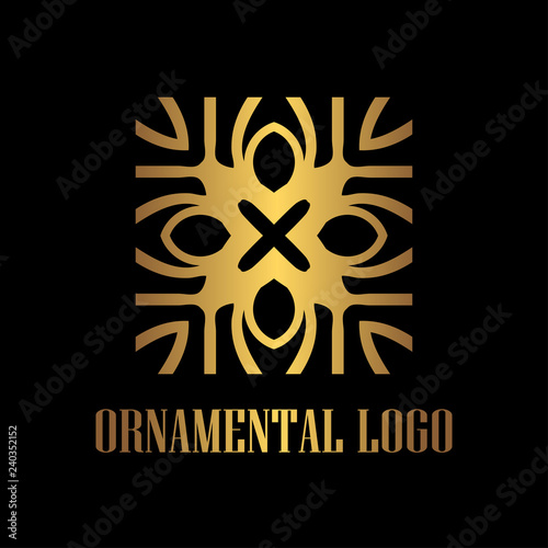 Art Deco Golden Logo