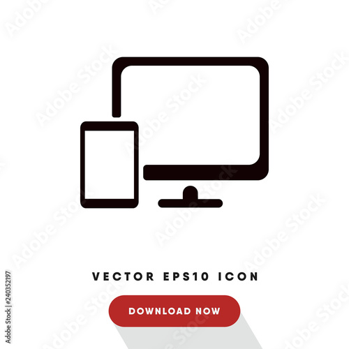 Responsive design symbol vector icon