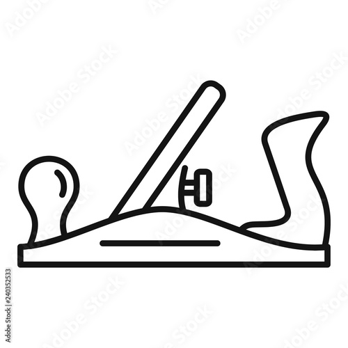 Old jack plane icon. Outline old jack plane vector icon for web design isolated on white background