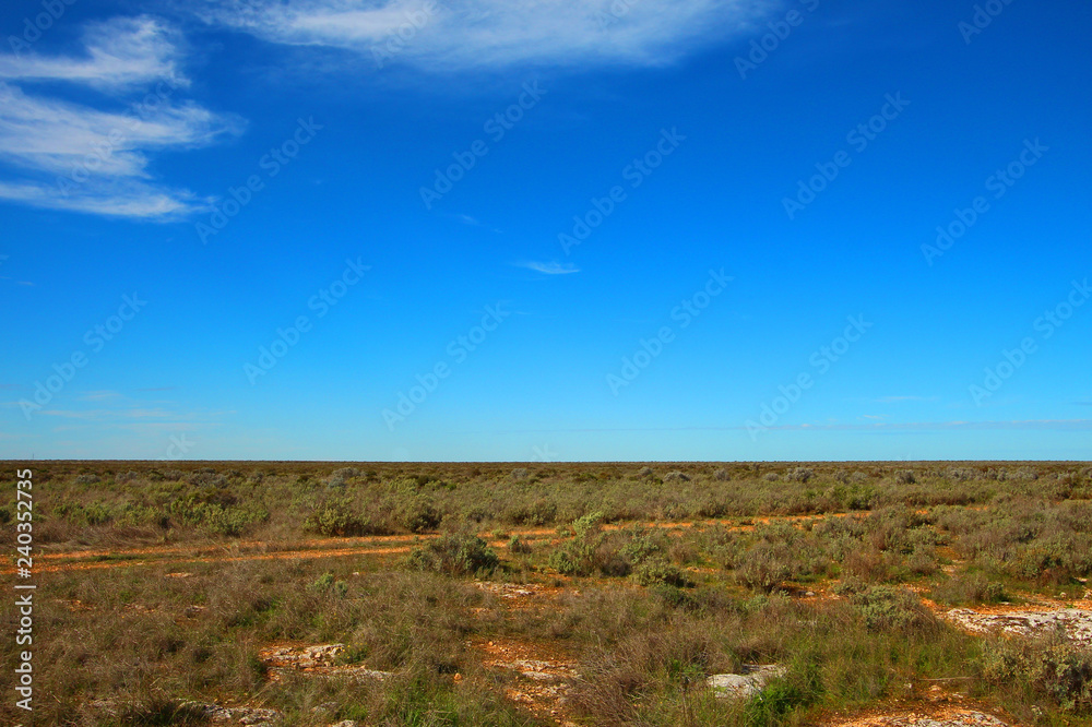 Obraz premium Road across the Nullarbor Plain