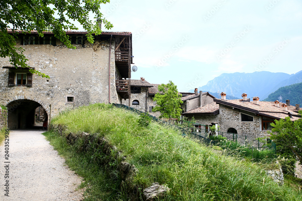 medieval village, canale di tenno, trentino, Italy medieval village, canale di tenno, trentino, Italy