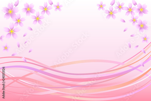 桜　流れ