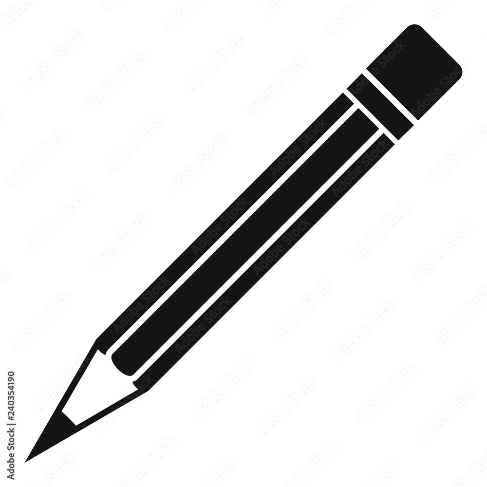 Construction pencil icon. Simple illustration of construction pencil vector icon for web design isolated on white background Construction pencil icon. Simple illustration of construction pencil vector icon for web design isolated on white background