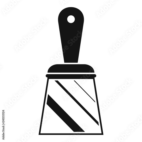 Putty knife icon. Simple illustration of putty knife vector icon for web design isolated on white background