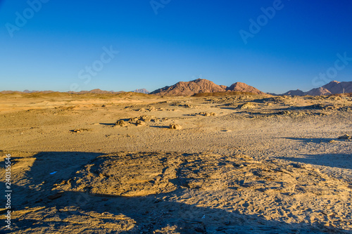 Mountains in arabian desert not far from the Hurghada city  Egypt
