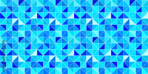 Triangular vector background. modern geometrical backdrop with triangles. Blue bright colors. abstract texture. Winter wallpaper. Fresh idea for cover, home decor, interior design.