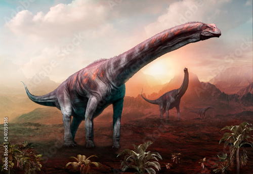 Argentinosaurus 3D illustration © warpaintcobra