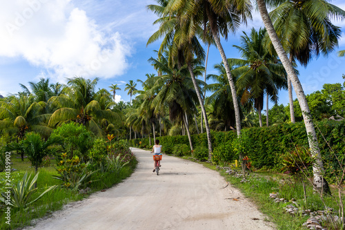 Vélo sur l'île de la Digue, Seychelles
