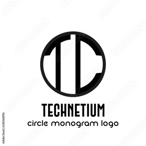 Concetto astratto nome monogramma emblema business simbolo identità logo vettoriale logotipo