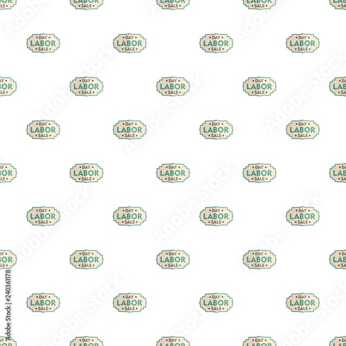 Labor day sale badge pattern seamless vector repeat for any web design