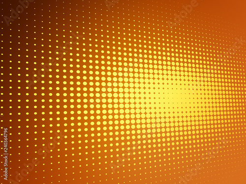 Dotted Orange Abstract Background