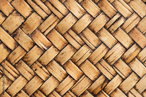 Closed up of wood weave textured background