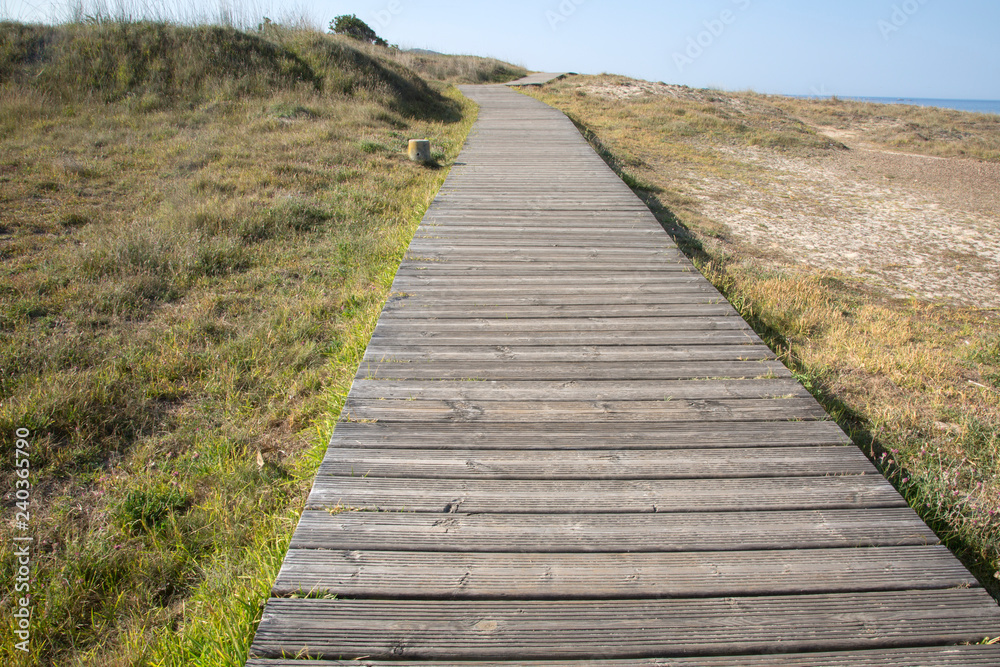 Footpath at Furnas Beach; Xuno; Galicia Footpath at Furnas Beach; Xuno; Galicia
