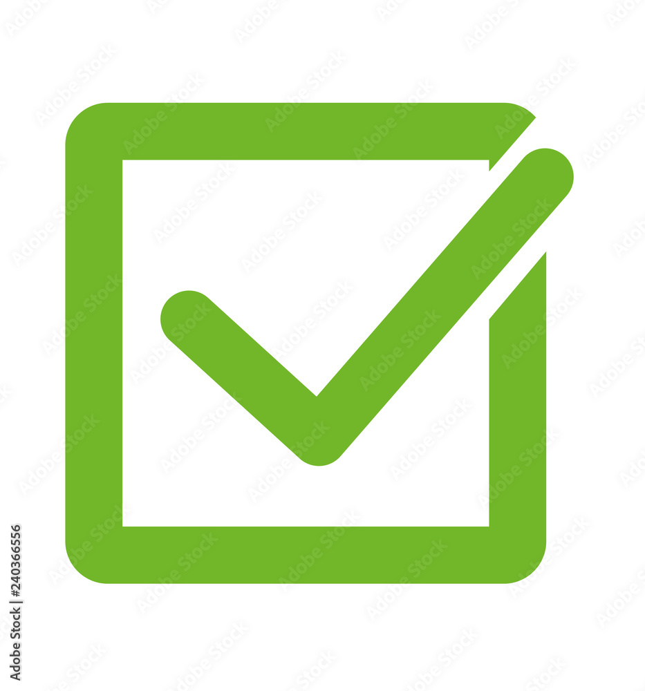 Yes check marks vector illustration green check mark on white background Yes check marks vector illustration green check mark on white background