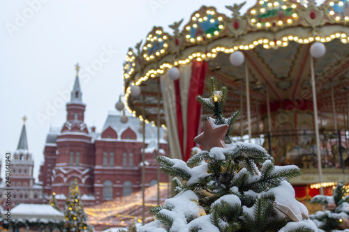Red Square decorated for the new year
