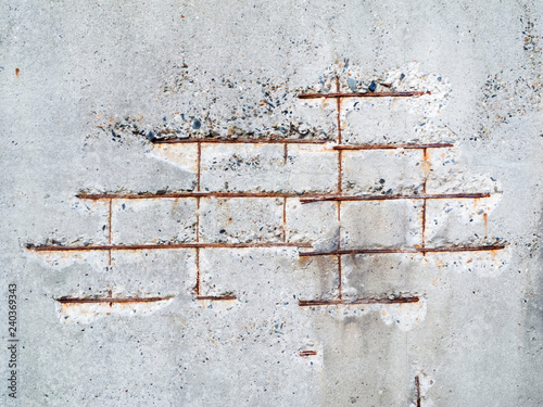 Concrete with iron