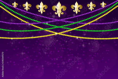 Mardi gras carnival party design.