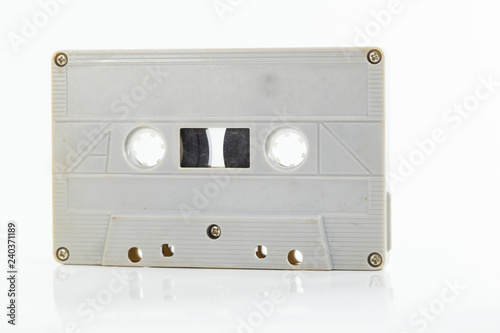 Cassette tape isolated on a white background