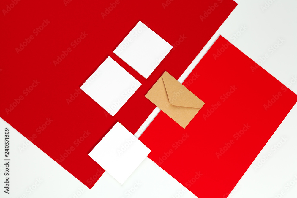 Photo. Template for branding identity. For graphic designers presentations and portfolios. Red and white Photo. Template for branding identity. For graphic designers presentations and portfolios. Red and white
