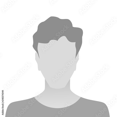 Person gray photo placeholder man