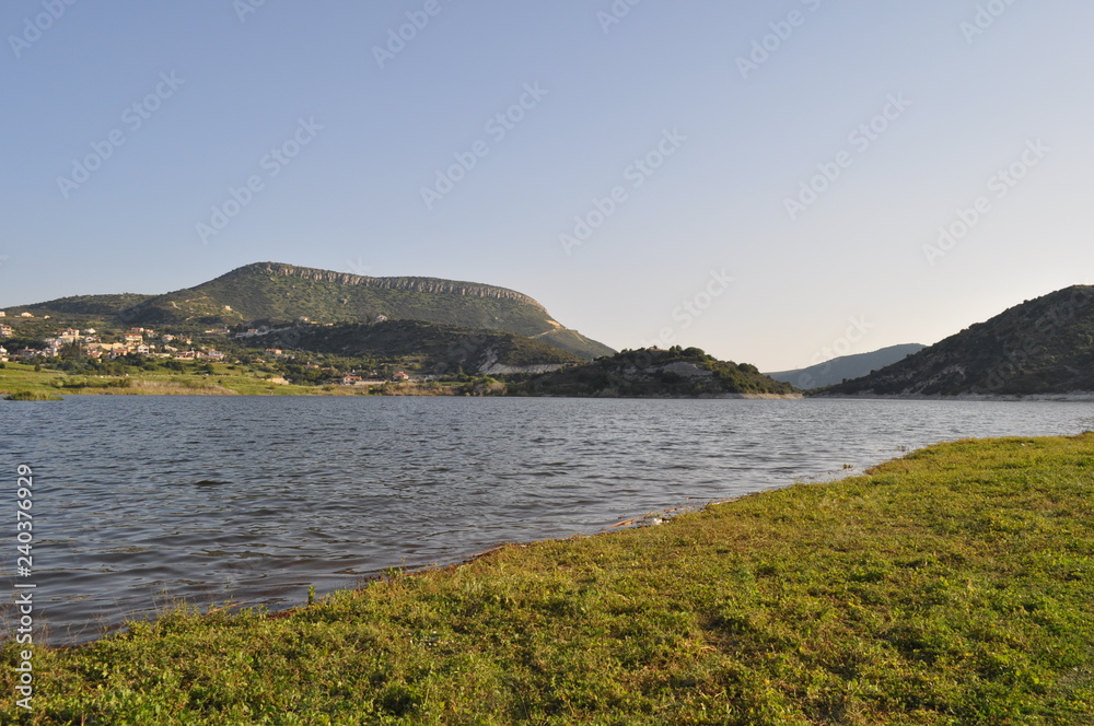Fototapeta premium The beautiful Akrounta Dam in Cyprus