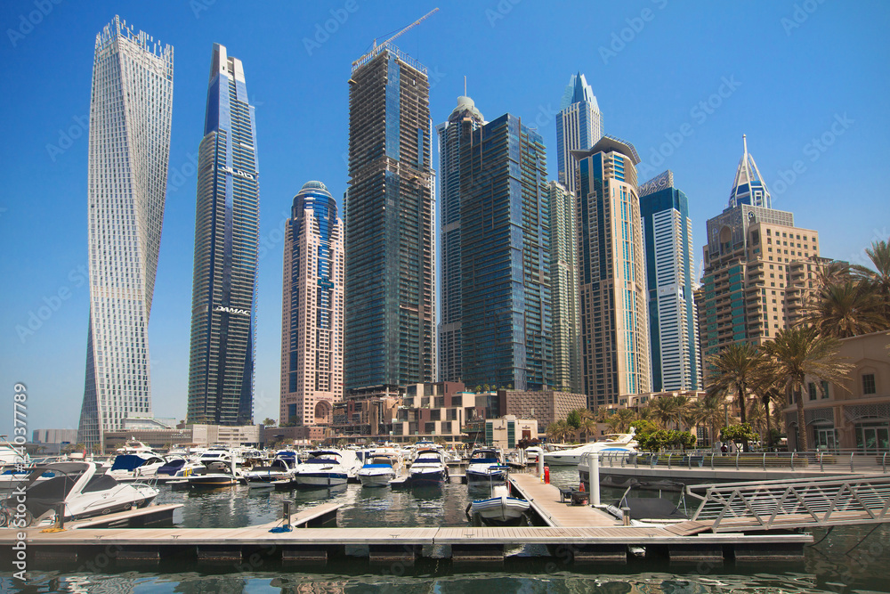 Skyline of Dubai Marina