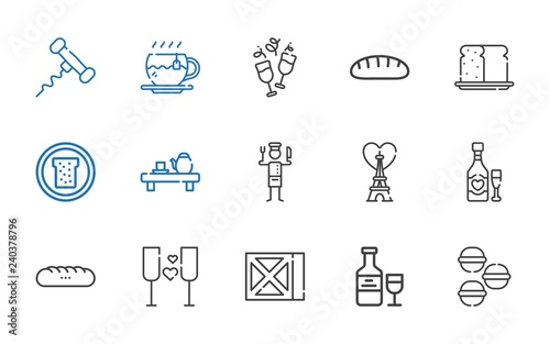 french icons set