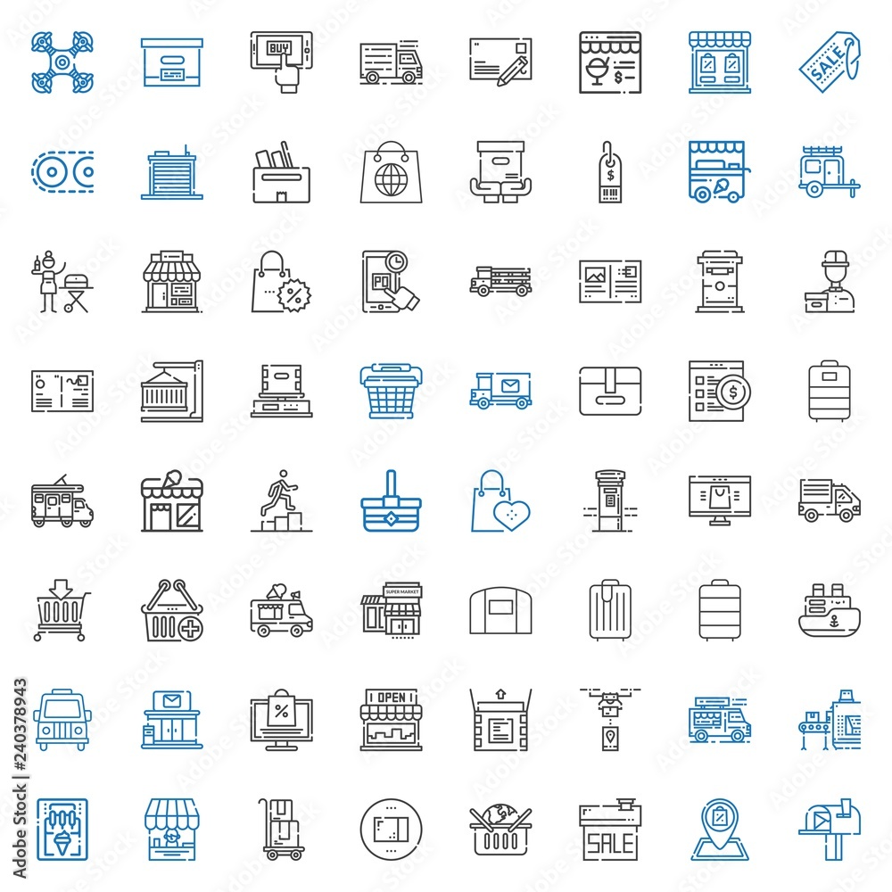 delivery icons set delivery icons set
