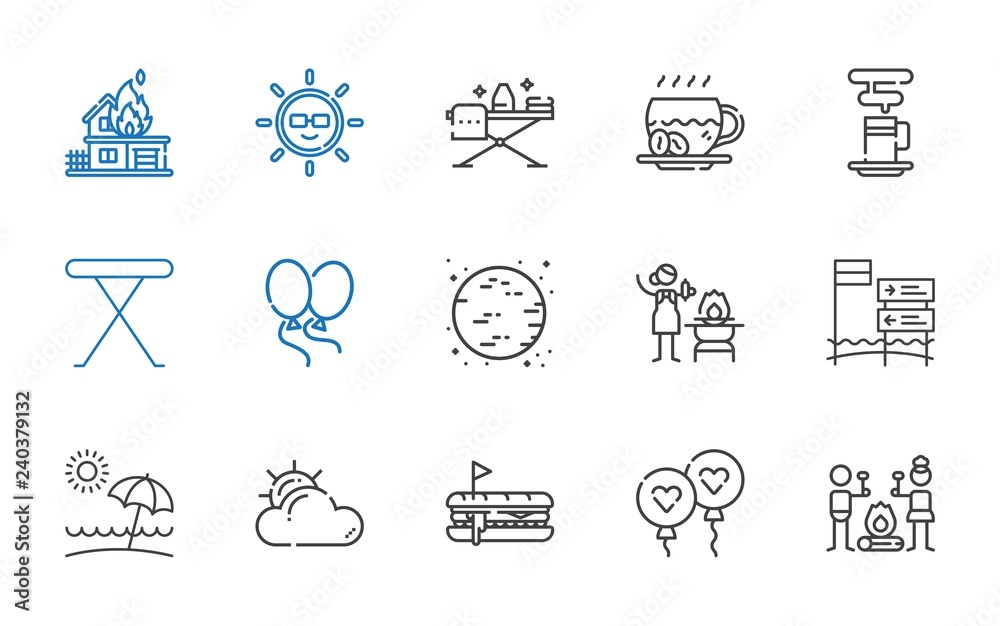 Fototapeta premium hot icons set
