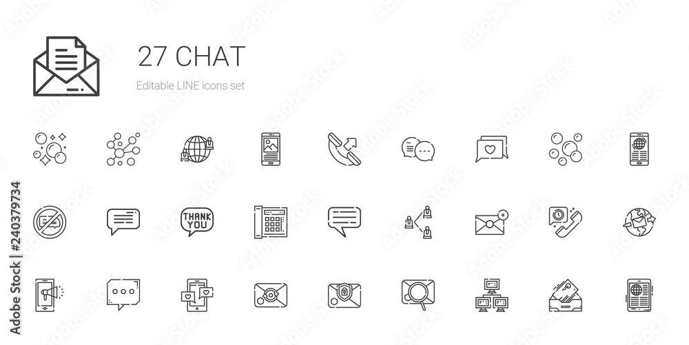 chat icons set chat icons set