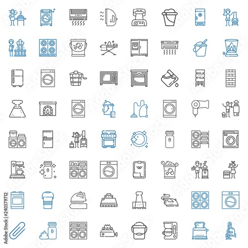 appliance icons set