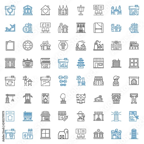 building icons set