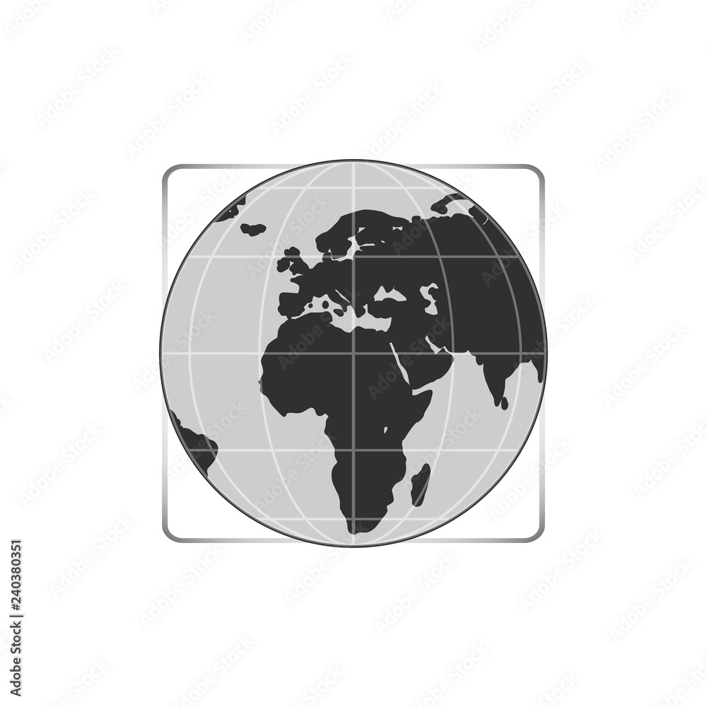 Earth icon. Vector illustration for web banner, web and mobile, infographics. Earth icon. Vector illustration for web banner, web and mobile, infographics.