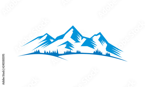 Mountain peak vector